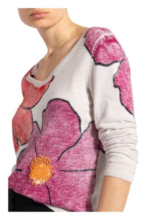 Oui Pullover grau