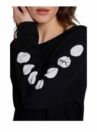 Oui Pullover schwarz