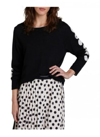 Oui Pullover schwarz
