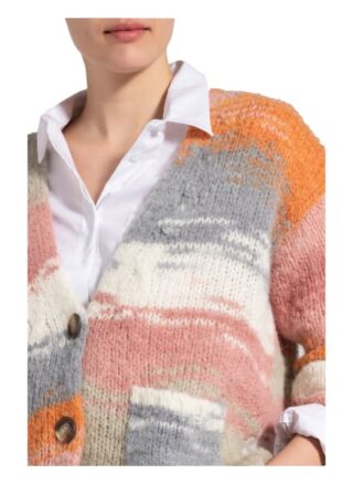 Oui Strickjacke Mit Alpaka rot