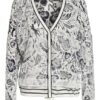 Oui Strickjacke blau