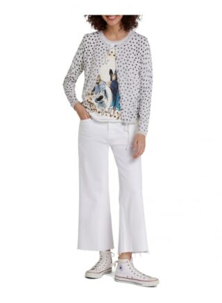 Oui Strickjacke weiss