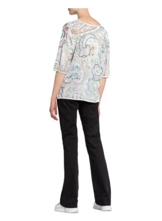 Oui Strickshirt Mit 3/4-Arm weiss