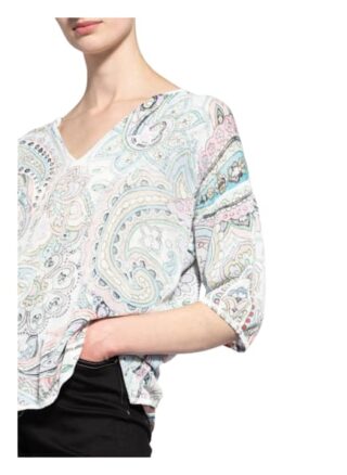 Oui Strickshirt Mit 3/4-Arm weiss