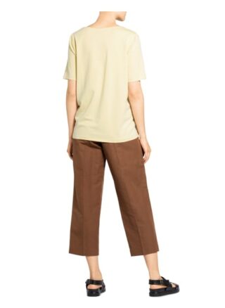 Oui T-Shirt Mit Paillettenbesatz gelb