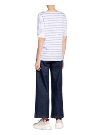 Oui T-Shirt Mit Paillettenbesatz weiss