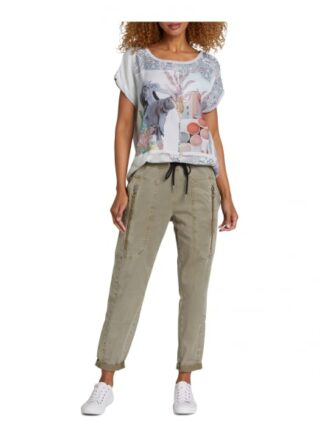 Oui T-Shirt gruen