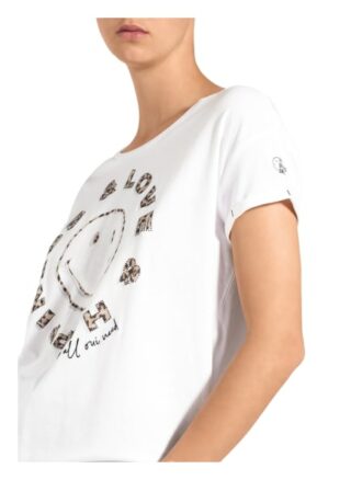 Oui T-Shirts Damen, Weiß