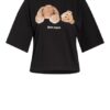 Palm Angels Cropped-Shirt schwarz