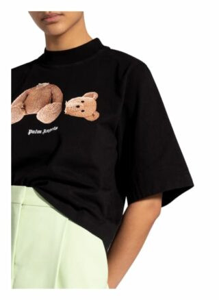 Palm Angels Cropped-Shirt schwarz