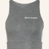 Palm Angels Cropped-Top grau
