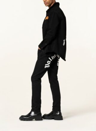 Palm Angels Straight Leg Jeans Herren, Schwarz