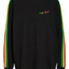 Palm Angels Longsleeve Mit Galonstreifen schwarz