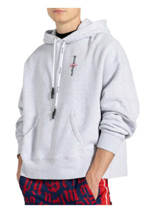 Palm Angels Oversized-Hoodie grau