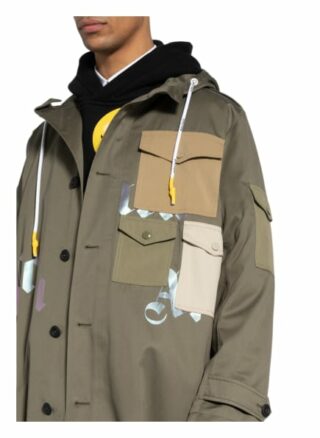 Palm Angels Oversized-Parka beige