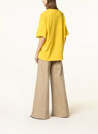 Palm Angels Oversized-Shirt gelb