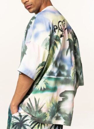 Palm Angels Oversized-Shirt gruen