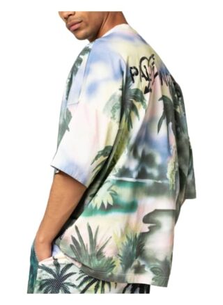 Palm Angels Oversized-Shirt gruen