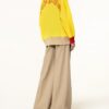 Palm Angels Oversized-Strickjacke gelb