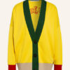 Palm Angels Oversized-Strickjacke gelb