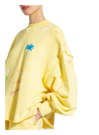 Palm Angels Oversized-Sweatshirt Palm Tree gelb