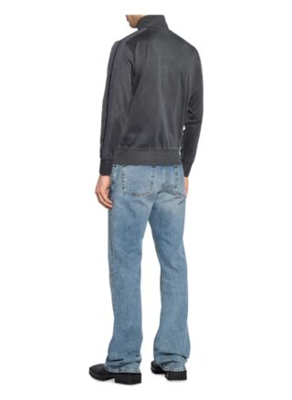 Palm Angels Sweatjacke Mit Galonstreifen grau