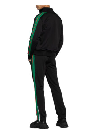 Palm Angels Sweatjacke Mit Galonstreifen schwarz