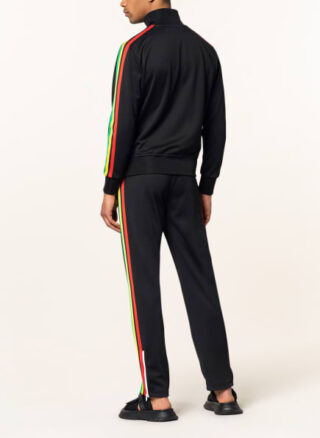 Palm Angels Sweatjacke Mit Galonstreifen schwarz