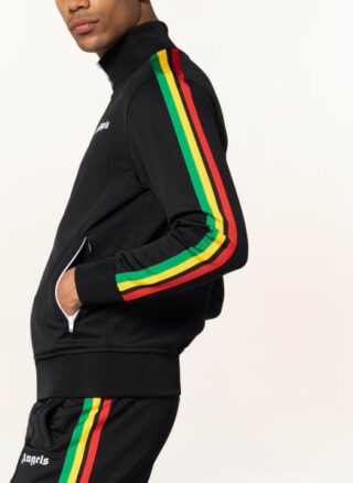 Palm Angels Sweatjacke Mit Galonstreifen schwarz