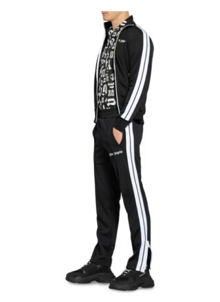 Palm Angels Sweatpants Mit Galonstreifen schwarz