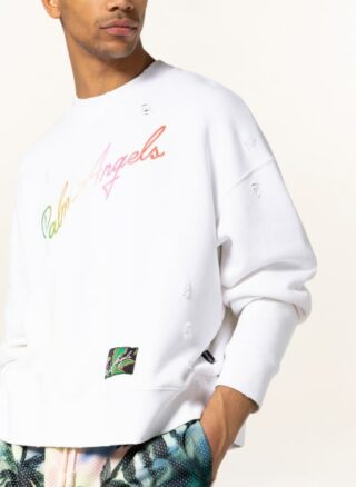 Palm Angels Sweatshirt Herren, Weiß