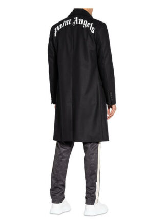 Palm Angels Wollmantel schwarz