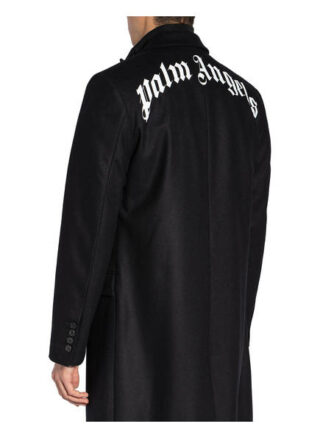 Palm Angels Wollmantel schwarz