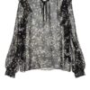 Patrizia Pepe Bluse Mit Volantbesatz schwarz