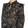 Patrizia Pepe Bluse Mit Volantbesatz schwarz