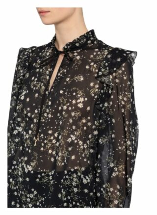 Patrizia Pepe Bluse Mit Volantbesatz schwarz