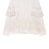 Patrizia Pepe Bluse Mit Volantbesatz weiss