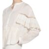 Patrizia Pepe Bluse Mit Volantbesatz weiss