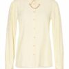 Patrizia Pepe Jacquardbluse gelb