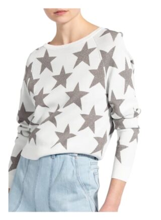 Patrizia Pepe Pullover Mit Glitzergarn weiss