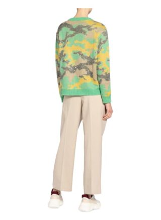 Patrizia Pepe Pullover Mit Pailettenbesatz gruen