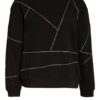 Patrizia Pepe Sweatshirt Mit Schmucksteinbesatz schwarz