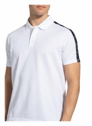 Paul & Shark Piqué-Poloshirt Mit Galonstreifen weiss