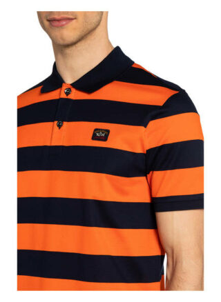 PAUL & SHARK Piqué-Poloshirt Herren, Orange