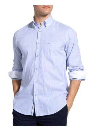 Paul & Shark Set: Hemd Regular Fit Und Mund- Und Nasenmaske blau