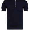 PAUL Strick-Poloshirt Herren, Blau