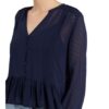 Pepe Jeans Bluse Arvana Mit Rüschenbesatz blau
