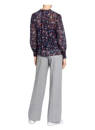 Pepe Jeans Bluse Emilia Mit Glitzergarn Und Rüschenbesatz blau