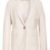 Peserico Blazer Mit Leinen Und Glitzergarn beige