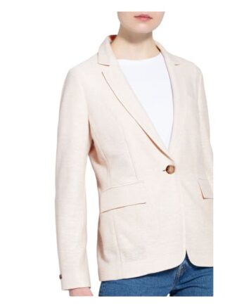 Peserico Blazer Mit Leinen Und Glitzergarn beige